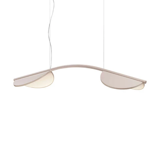 FLOS Almendra Arch LED-Hängelampe, Lang, Rosa -Flos Verkaufsgeschäft 10000243