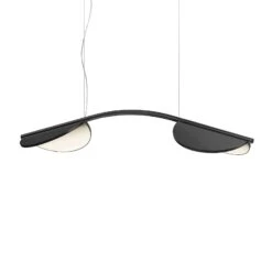 FLOS Almendra Arch LED-Hängelampe, Lang, Anthrazit