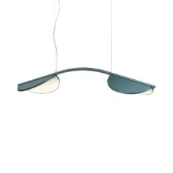FLOS Almendra Arch LED Hängelampe, Lang, Blau