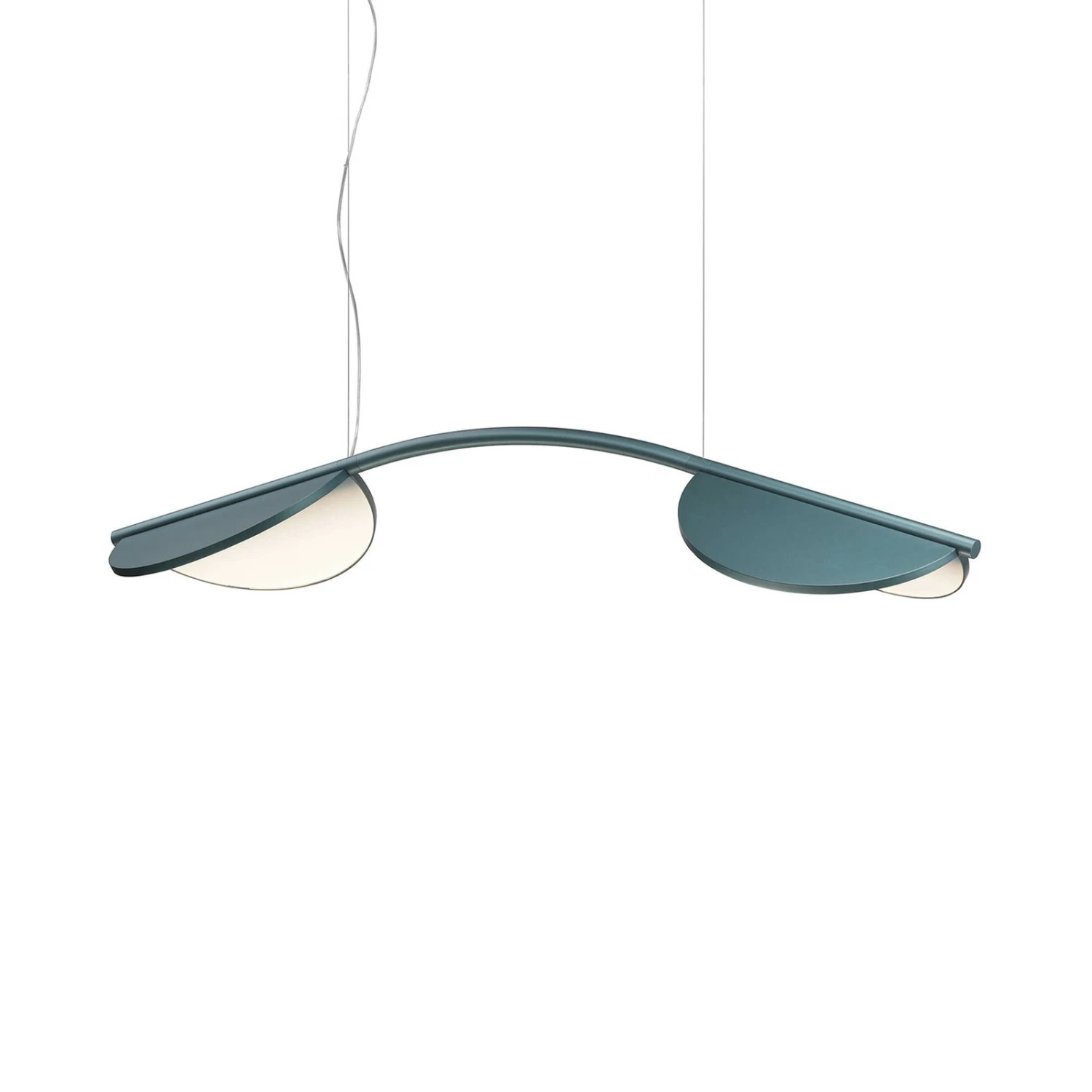 FLOS Almendra Arch LED Hängelampe, Lang, Blau 1 FLOS Almendra Arch LED Hängelampe, Lang, Blau