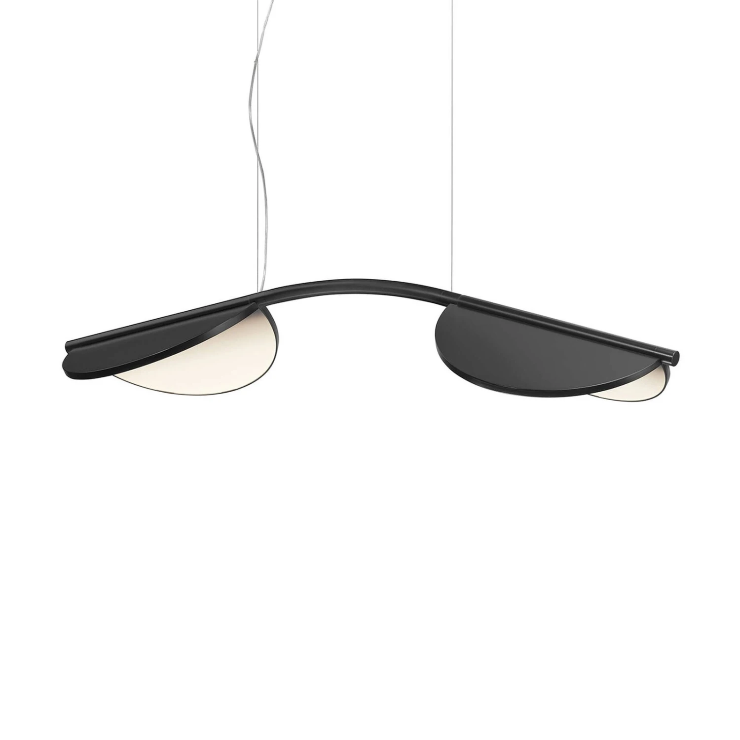 FLOS Almendra Arch LED-Hängelampe, Kurz, Anthrazit 1 FLOS Almendra Arch LED-Hängelampe, Kurz, Anthrazit