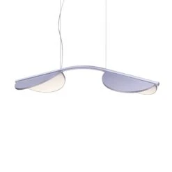 FLOS Almendra Arch LED-Hängelampe, Kurz, Flieder