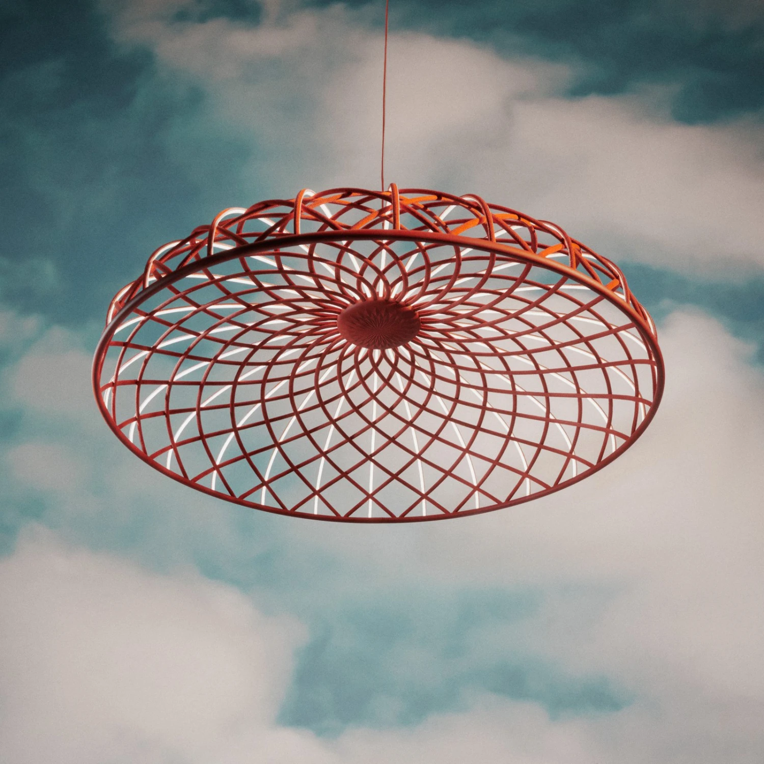 FLOS Skynest LED-Hängeleuchte, Rot 2 FLOS Skynest LED-Hängeleuchte, Rot – Bild 2