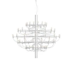 FLOS 2097/75 LED-Kronleuchter, Klar, Weiß