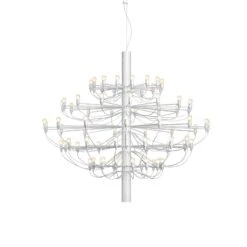 FLOS 2097/75 LED-Kronleuchter, Gefrostet, Weiß