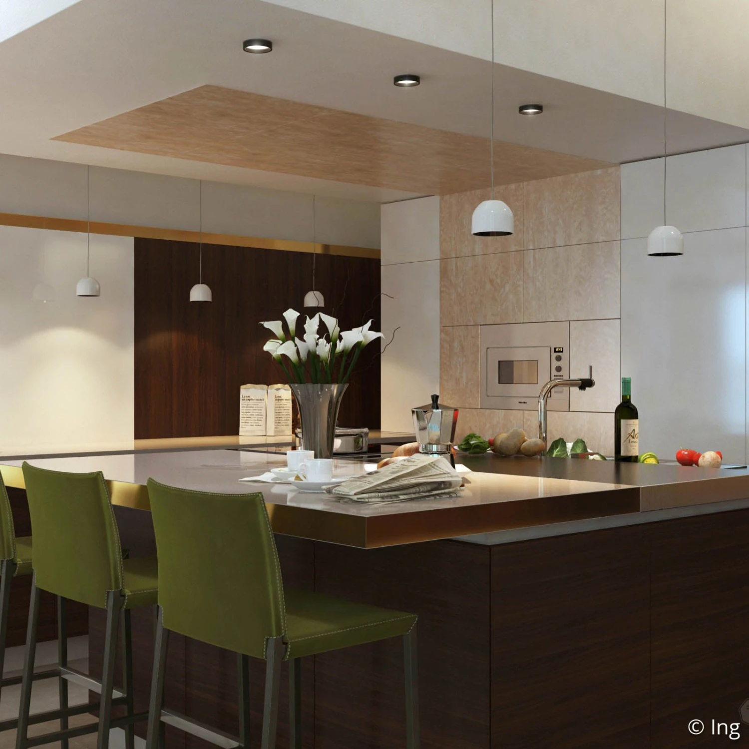 FLOS Wan S - Weiße Hängeleuchte 4 FLOS Wan S - Weiße Hängeleuchte – Bild 4