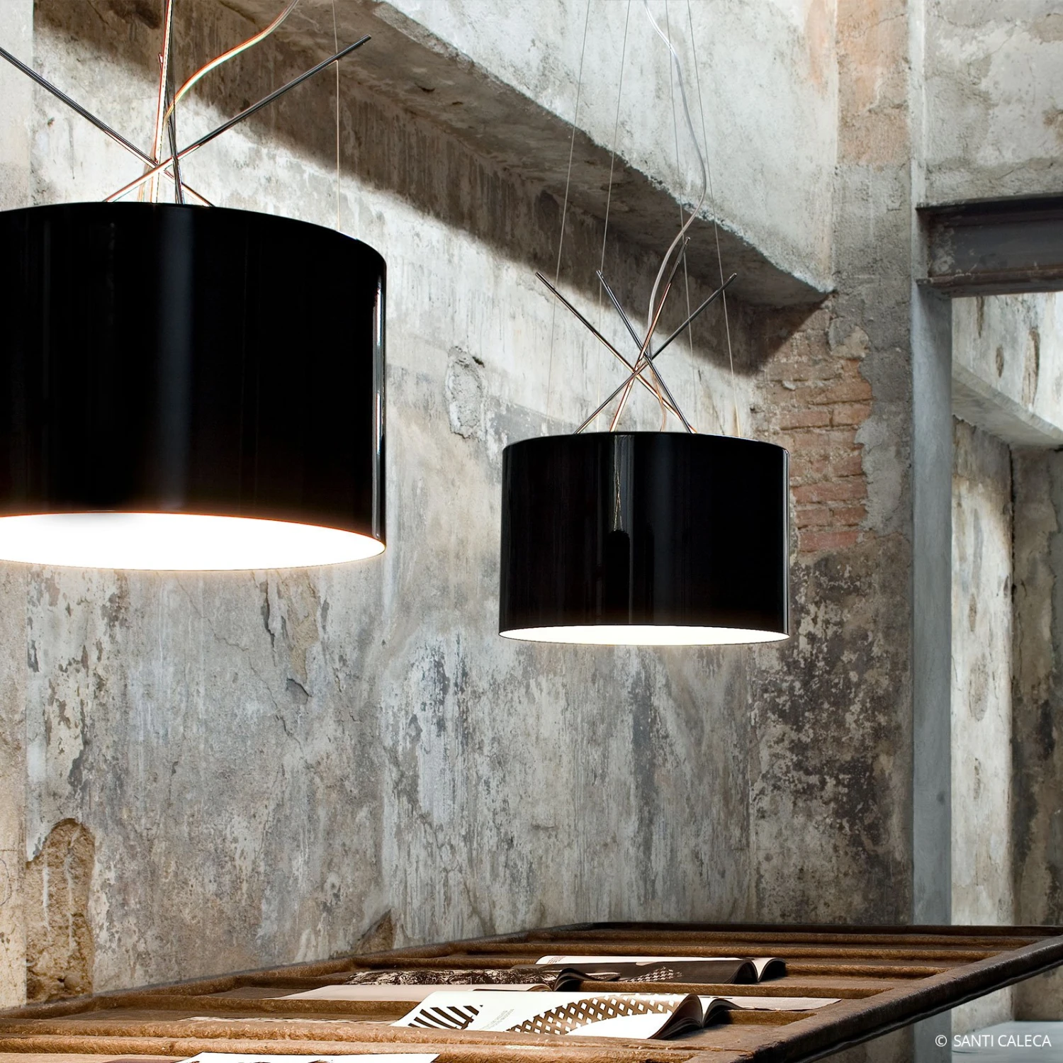 FLOS Ray S Hängeleuchte, Schwarz 1 FLOS Ray S Hängeleuchte, Schwarz