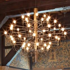 FLOS 2097 - Kronleuchter, 50-flammig, Messing -Flos Verkaufsgeschäft 3510181 3