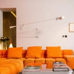 FLOS 265 Wandleuchte Aus Stahl, Weiß 7 FLOS 265 Wandleuchte Aus Stahl, Weiß -Flos Verkaufsgeschäft 3510201 3