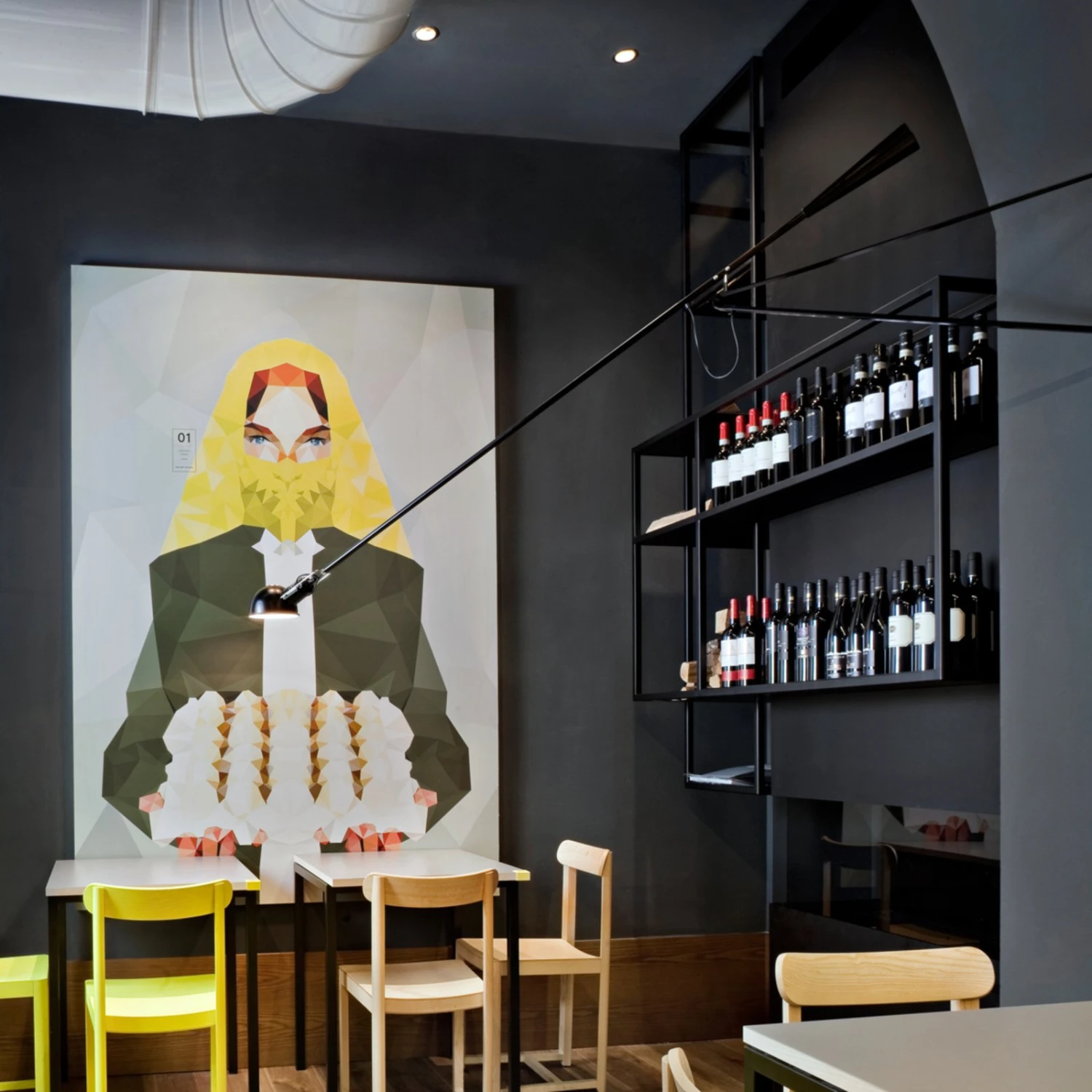 FLOS 265 Wandleuchte Aus Stahl, Schwarz 3 FLOS 265 Wandleuchte Aus Stahl, Schwarz – Bild 3