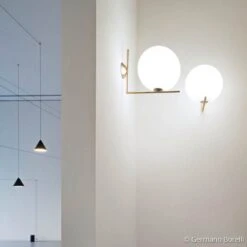 FLOS IC C/W1 Wandleuchte, Messing Gebürstet -Flos Verkaufsgeschäft 3510301 6
