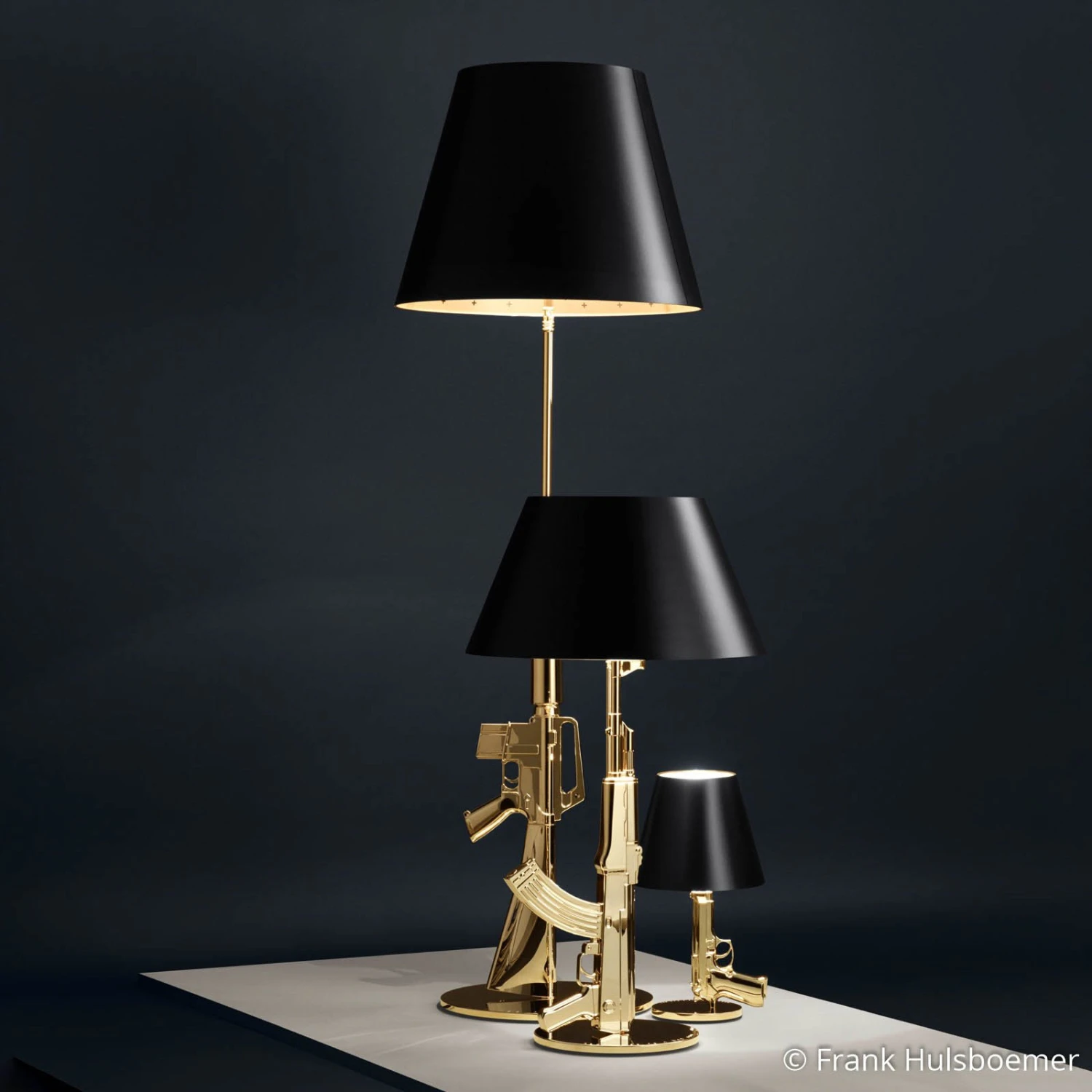 FLOS Beside Gun Design-Tischleuchte Gold 8 FLOS Beside Gun Design-Tischleuchte Gold – Bild 8