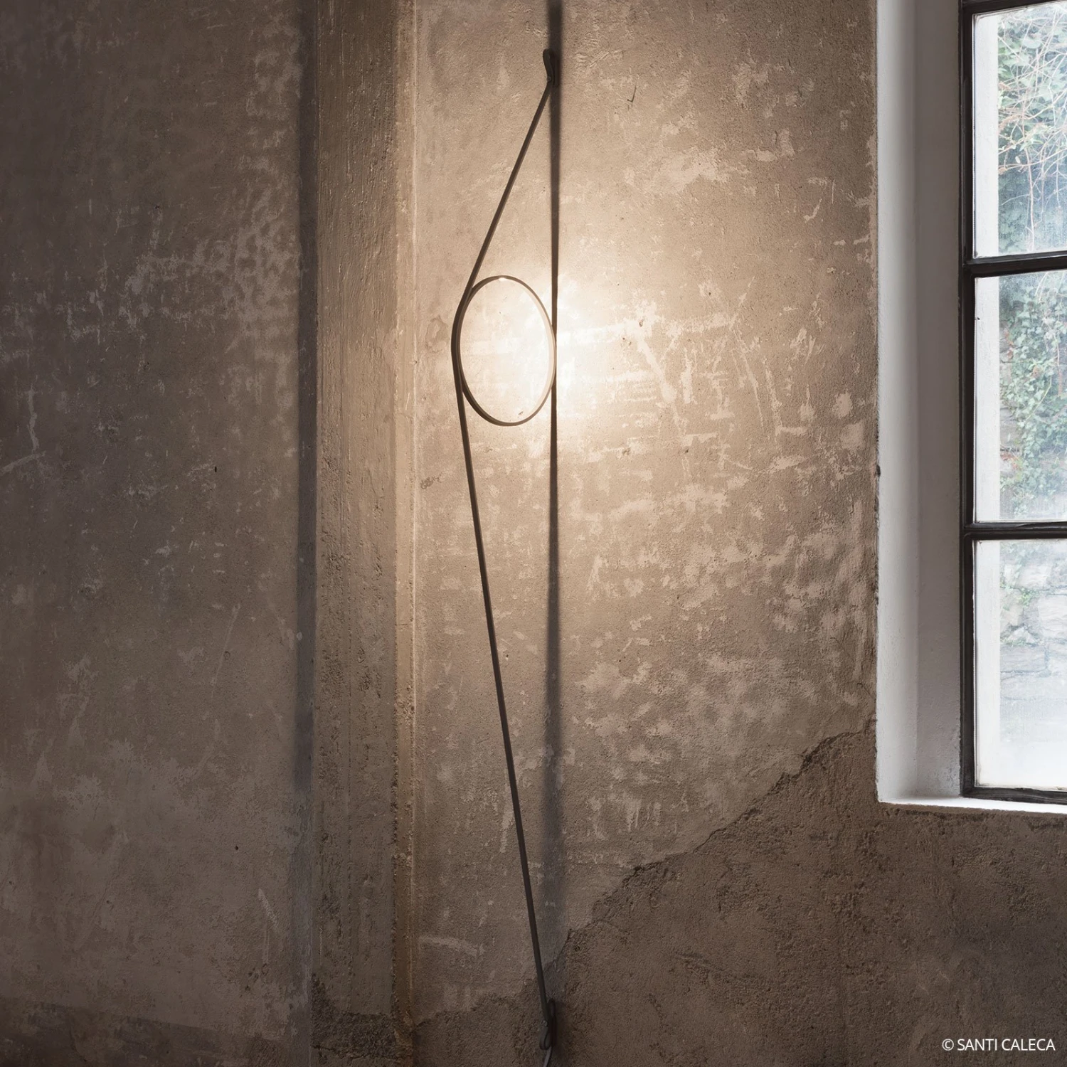 FLOS Wirering Grau LED-Wandleuchte, Ring Grau 2 FLOS Wirering Grau LED-Wandleuchte, Ring Grau – Bild 2