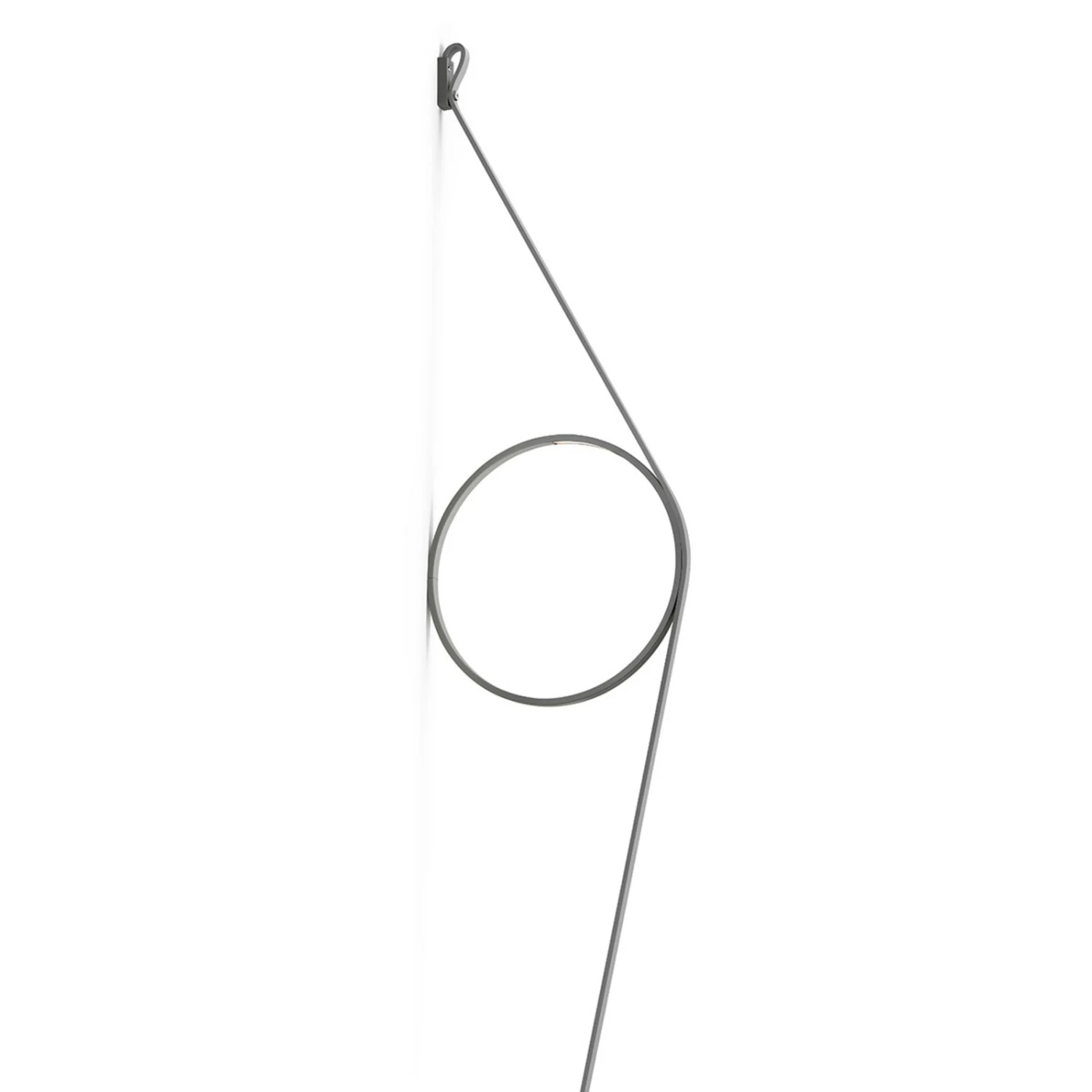 FLOS Wirering Grau LED-Wandleuchte, Ring Grau 1 FLOS Wirering Grau LED-Wandleuchte, Ring Grau