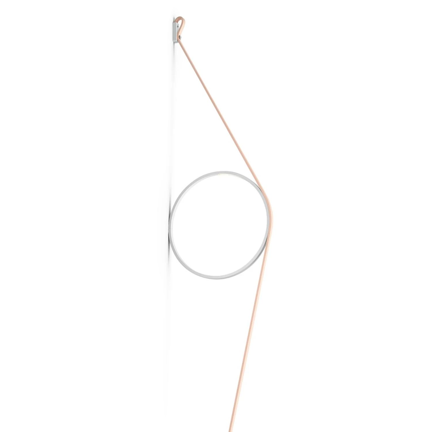 FLOS Wirering Pink LED-Wandleuchte, Ring Weiß 1 FLOS Wirering Pink LED-Wandleuchte, Ring Weiß