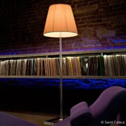 FLOS KTribe F2 Stehleuchte Mit Stoffschirm, Beige