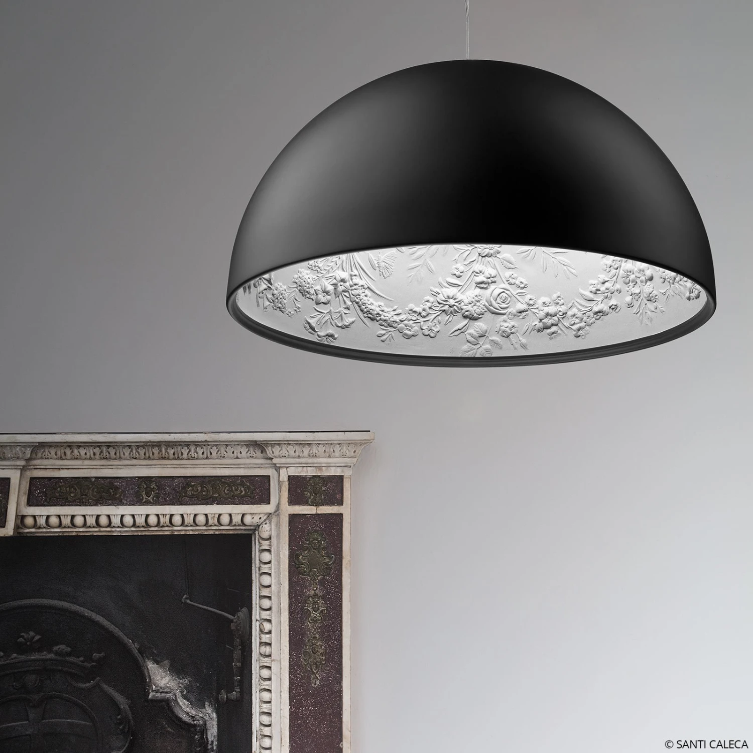 FLOS Skygarden 1 Hängelampe, Matt Schwarz Ø 60 Cm 1 FLOS Skygarden 1 Hängelampe, Matt Schwarz Ø 60 Cm