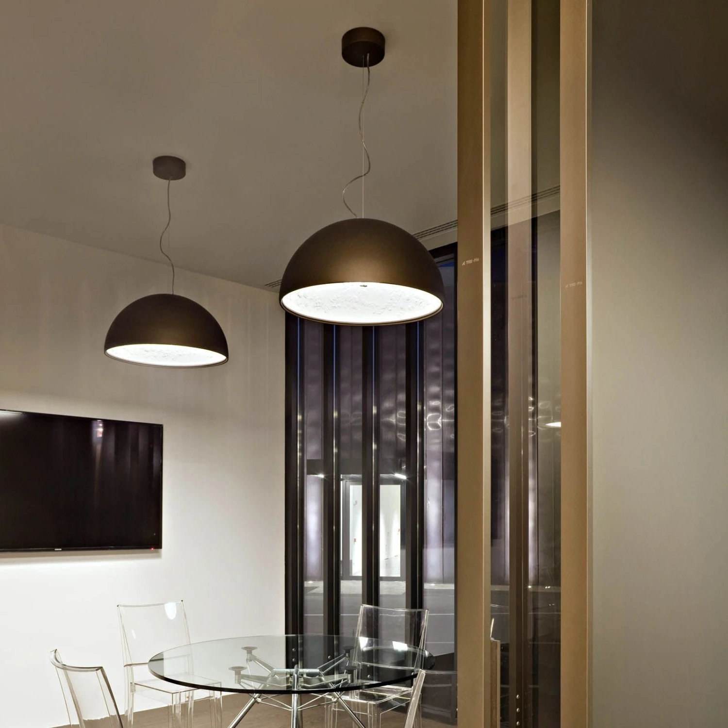 FLOS Skygarden 2 Hängelampe, Matt Schwarz Ø 90 Cm 2 FLOS Skygarden 2 Hängelampe, Matt Schwarz Ø 90 Cm – Bild 2