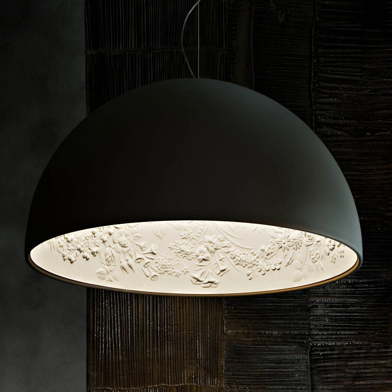 FLOS Skygarden 2 Hängelampe, Matt Schwarz Ø 90 Cm 1 FLOS Skygarden 2 Hängelampe, Matt Schwarz Ø 90 Cm