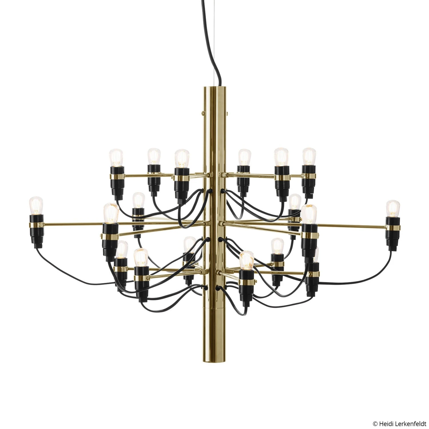 FLOS 2097/18 Kronleuchter LED Gefrostet, Messing 3 FLOS 2097/18 Kronleuchter LED Gefrostet, Messing – Bild 3