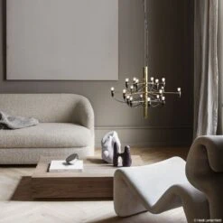 FLOS 2097/18 Kronleuchter LED Gefrostet, Messing 8 FLOS 2097/18 Kronleuchter LED Gefrostet, Messing -Flos Verkaufsgeschäft 3510650 3