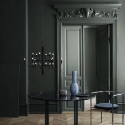 FLOS 2097/18 LED-Kronleuchter, Gefrostet, Schwarz -Flos Verkaufsgeschäft 3510652 3