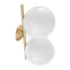 FLOS IC C/W1 Double Wandleuchte Messing Ø 20 Cm -Flos Verkaufsgeschäft 3510669 3
