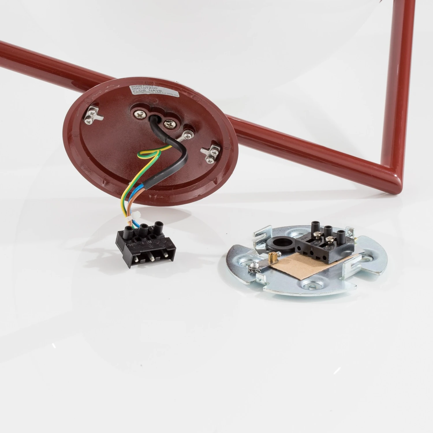 FLOS IC C/W2 Wandleuchte, Burgunder-rot Ø 30 Cm 7 FLOS IC C/W2 Wandleuchte, Burgunder-rot Ø 30 Cm – Bild 7