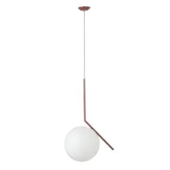 FLOS IC S2 Designer-Hängeleuchte, Rot Ø 30 Cm 10 FLOS IC S2 Designer-Hängeleuchte, Rot Ø 30 Cm -Flos Verkaufsgeschäft 3510681 2