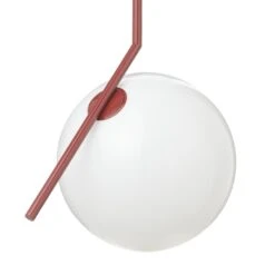 FLOS IC S2 Designer-Hängeleuchte, Rot Ø 30 Cm 12 FLOS IC S2 Designer-Hängeleuchte, Rot Ø 30 Cm -Flos Verkaufsgeschäft 3510681 4