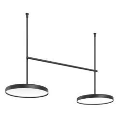 FLOS Infra-Structure C4 LED-Deckenlampe Schwarz
