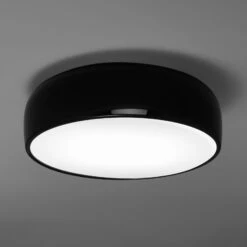 FLOS Smithfield C Deckenlampe Schwarz Glänzend E27