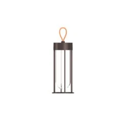 FLOS In Vitro Unplugged LED-Leuchte Braun 3000K