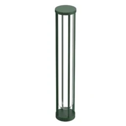 FLOS In Vitro Bollard 3, 2.700 K, 90 Cm Dunkelgrün