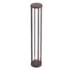 FLOS In Vitro Bollard 3, 2.700 K 90 Cm Dunkelbraun