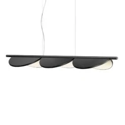 FLOS Almendra Linear LED-HĂ€ngelampe 3fl, Anthrazit