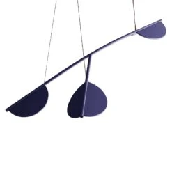 FLOS Almendra Organic Hängelampe 3fl Kurz Flieder