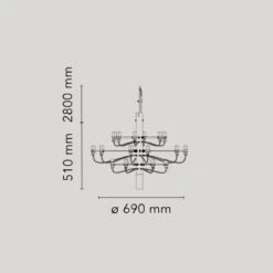 Flos 2097/18 Sarfatti Kronleuchter, Chrom 7 Flos 2097/18 Sarfatti Kronleuchter, Chrom -Flos Verkaufsgeschäft flos 2097 18 sarfatti kronleuchter 1
