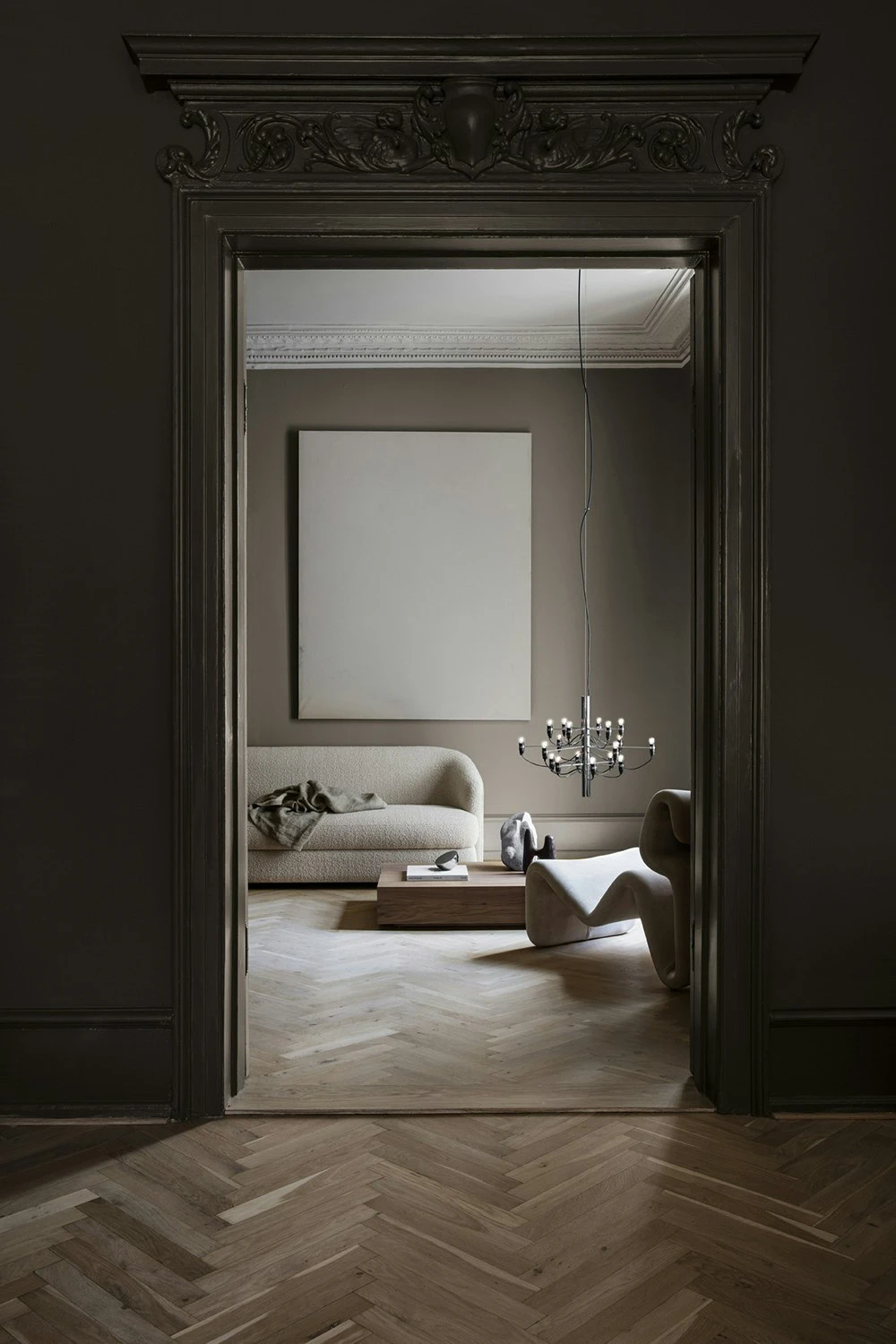 Flos 2097/18 Sarfatti Kronleuchter LED, Chrom 2 Flos 2097/18 Sarfatti Kronleuchter LED, Chrom – Bild 2