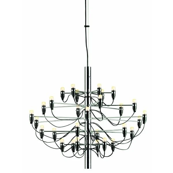 Flos 2097/30 Sarfatti Kronleuchter, Chrom 1 Flos 2097/30 Sarfatti Kronleuchter, Chrom