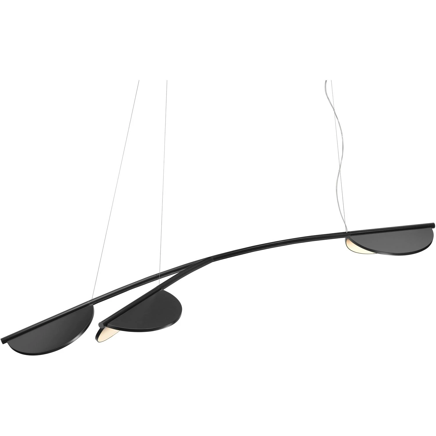 Flos Almendra Organic Y Long S3 Hängelampe, Anthrazit 1 Flos Almendra Organic Y Long S3 Hängelampe, Anthrazit