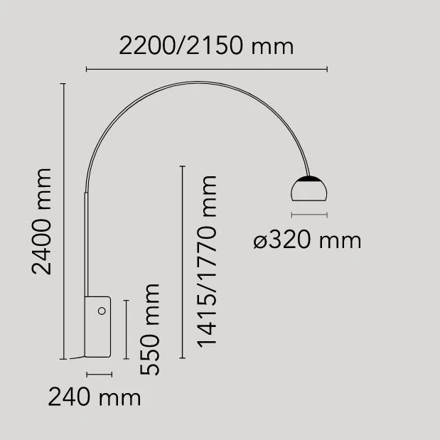 Flos Arco Standleuchte LED, Marmor 4 Flos Arco Standleuchte LED, Marmor – Bild 4