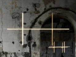 Flos Coordinates C2 Deckenlampe, Anodized Champagne -Flos Verkaufsgeschäft flos coordinates c2 ceiling lamp 1