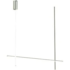 Flos Coordinates C2 Long Deckenlampe, Argent Moon