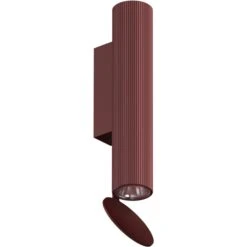 Flos Flauta H225 Riga Wandleuchte, Ruby Red