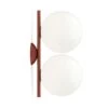 Flos Ic Lights C/W1 Double Wandleuchte, Burgundy