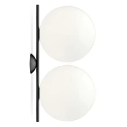 Flos Ic Lights C/W2 Double Wandleuchte, Schwarz