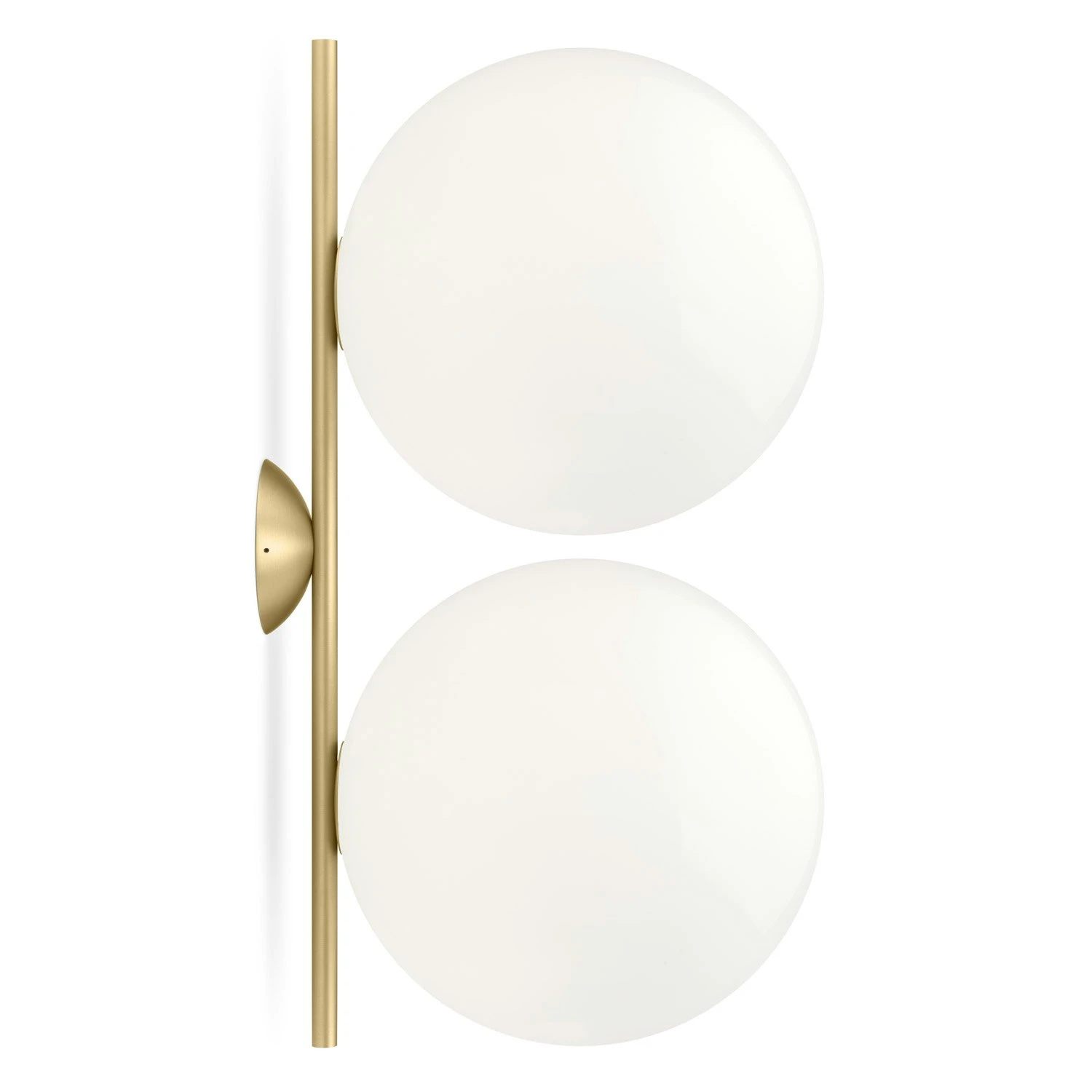 Flos Ic Lights C/W2 Double Wandlampe, Brass 1 Flos Ic Lights C/W2 Double Wandlampe, Brass
