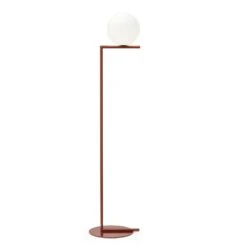 Flos IC Lights F1 Floor Lamp, Burgundy Red