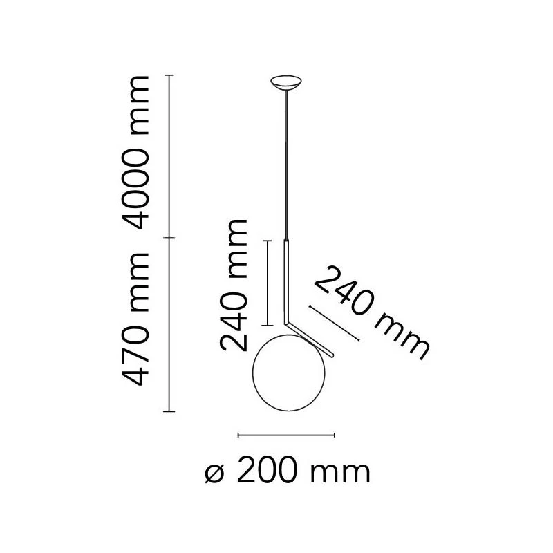 Flos IC Lights S1 Pendant, Burgundy Red 2 Flos IC Lights S1 Pendant, Burgundy Red – Bild 2